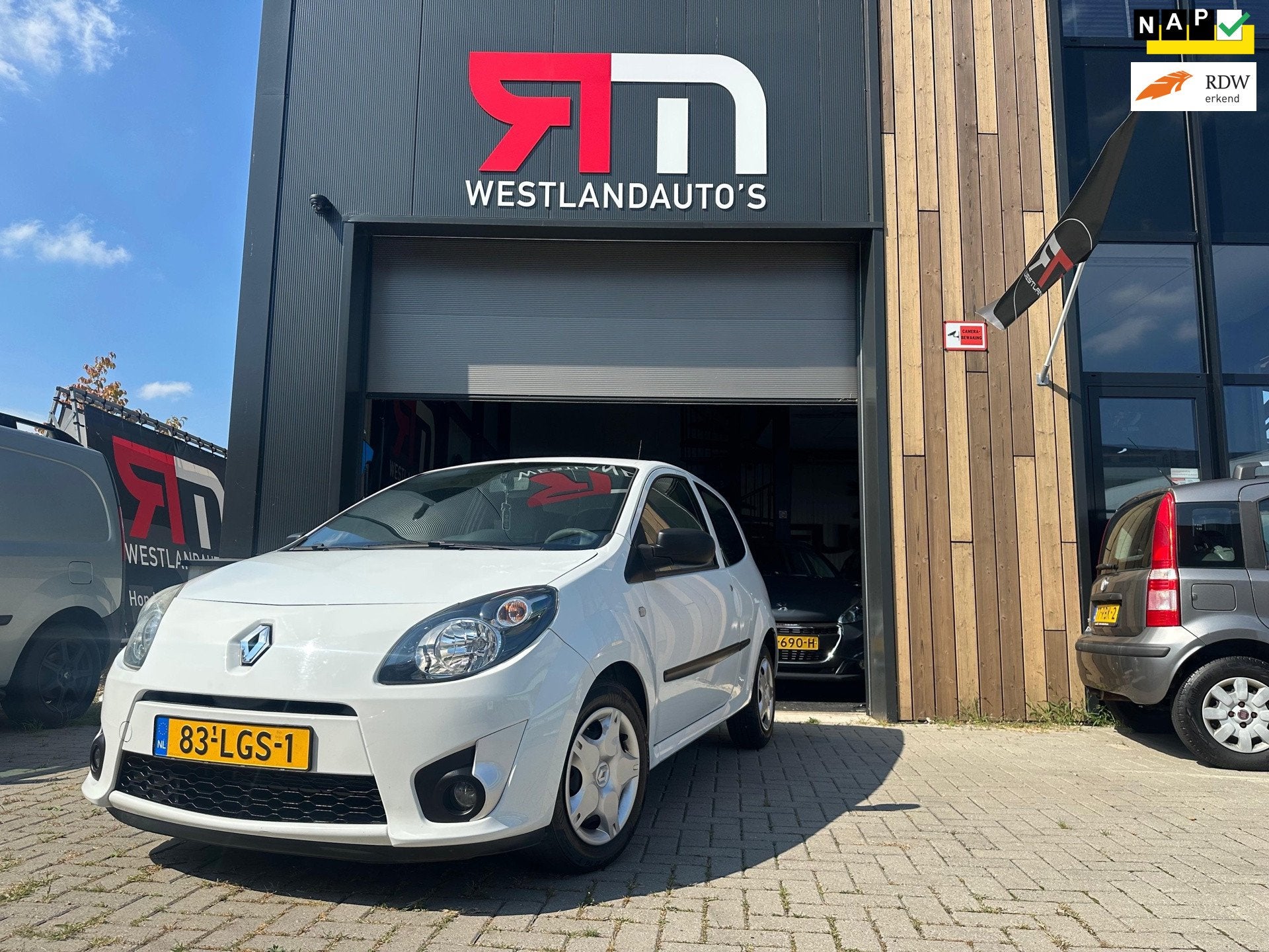 Renault Twingo 1.2-16V Authentique/ZUINIG/airco/isofix/2 sle, Auto's, 4 cilinders, 4 stoelen, Wit, Origineel Nederlands