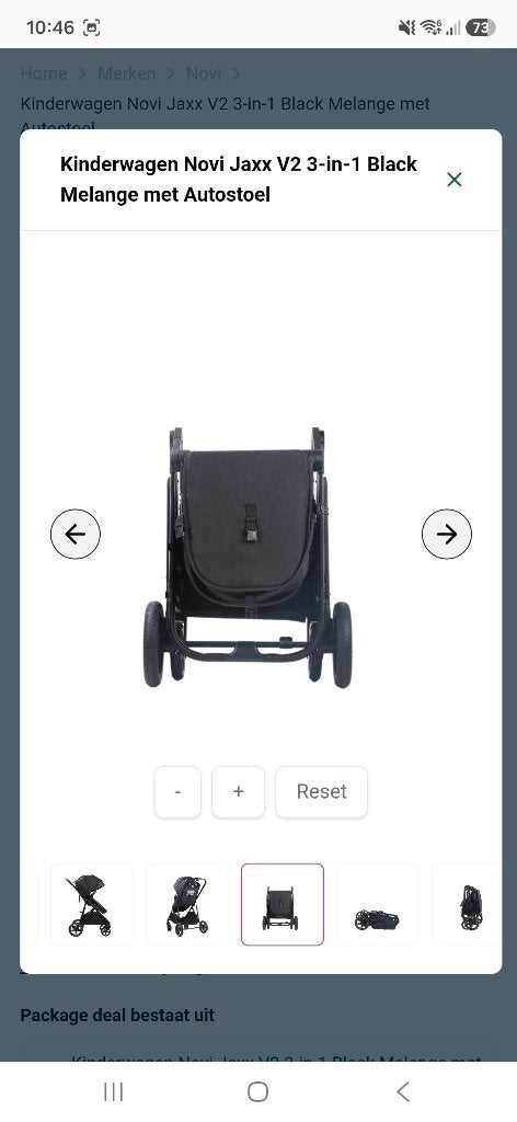 Foto 8 van Nieuw en ongebruikt kinderwagen Novi jaxx 3 in 1