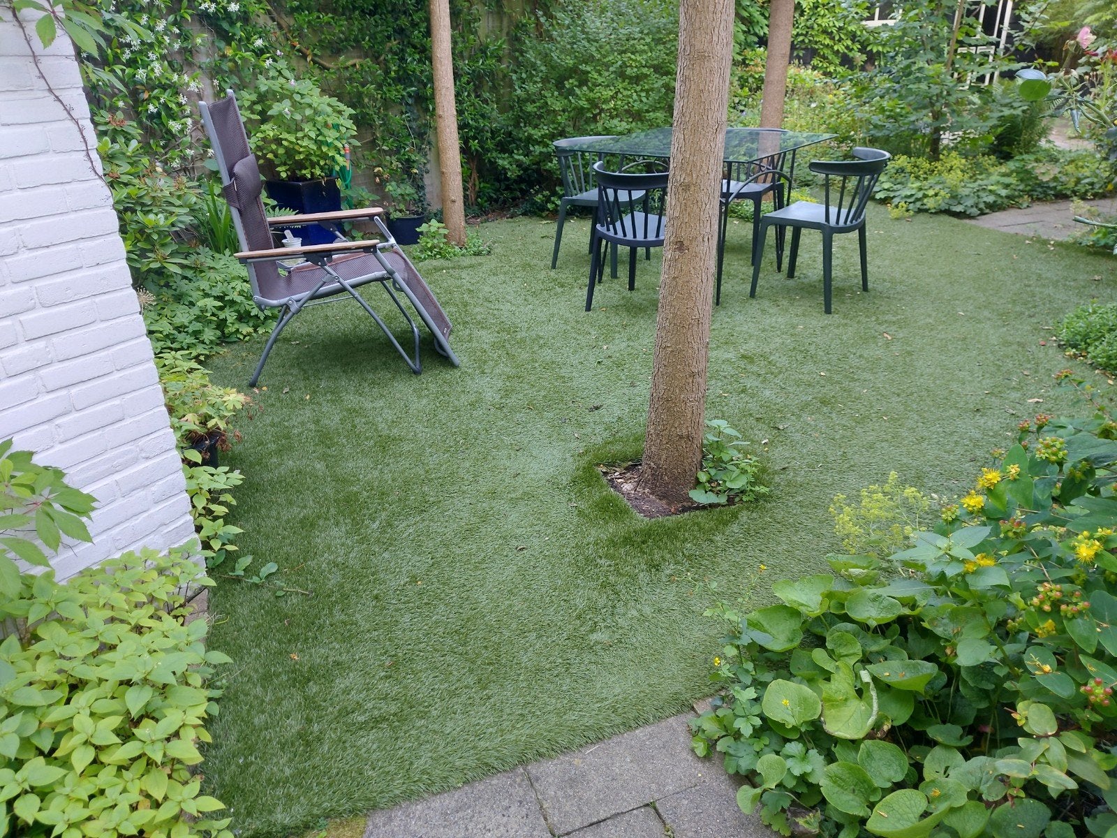 Kunstgras, Ophalen, 20 m² of meer