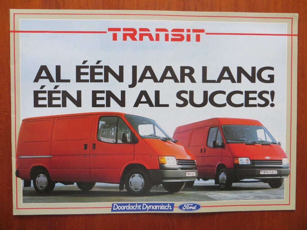 Ford Transit Al één jaar lang één en al succes! (1987), Ophalen of Verzenden, Nieuw, Ford