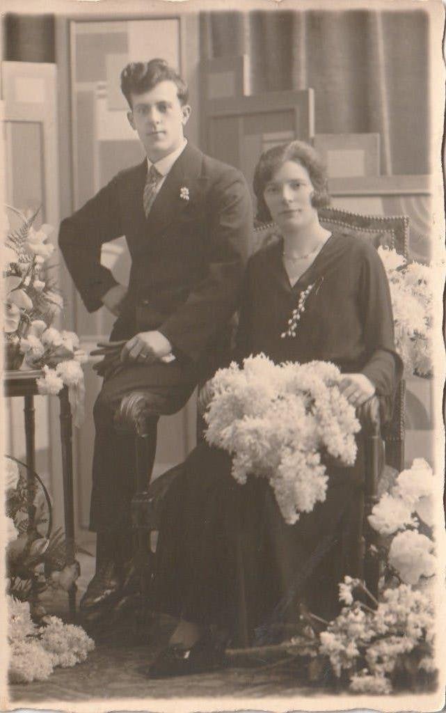 fotokaart  -  koppel, Verzenden, Voor 1940, Zo goed als nieuw