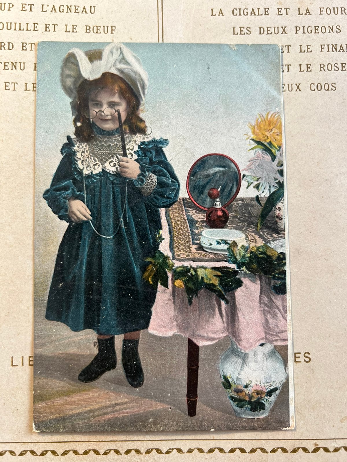 28-7-1904 Meisje met bril (SL), Ophalen of Verzenden, Voor 1920, Gelopen, Kinderen