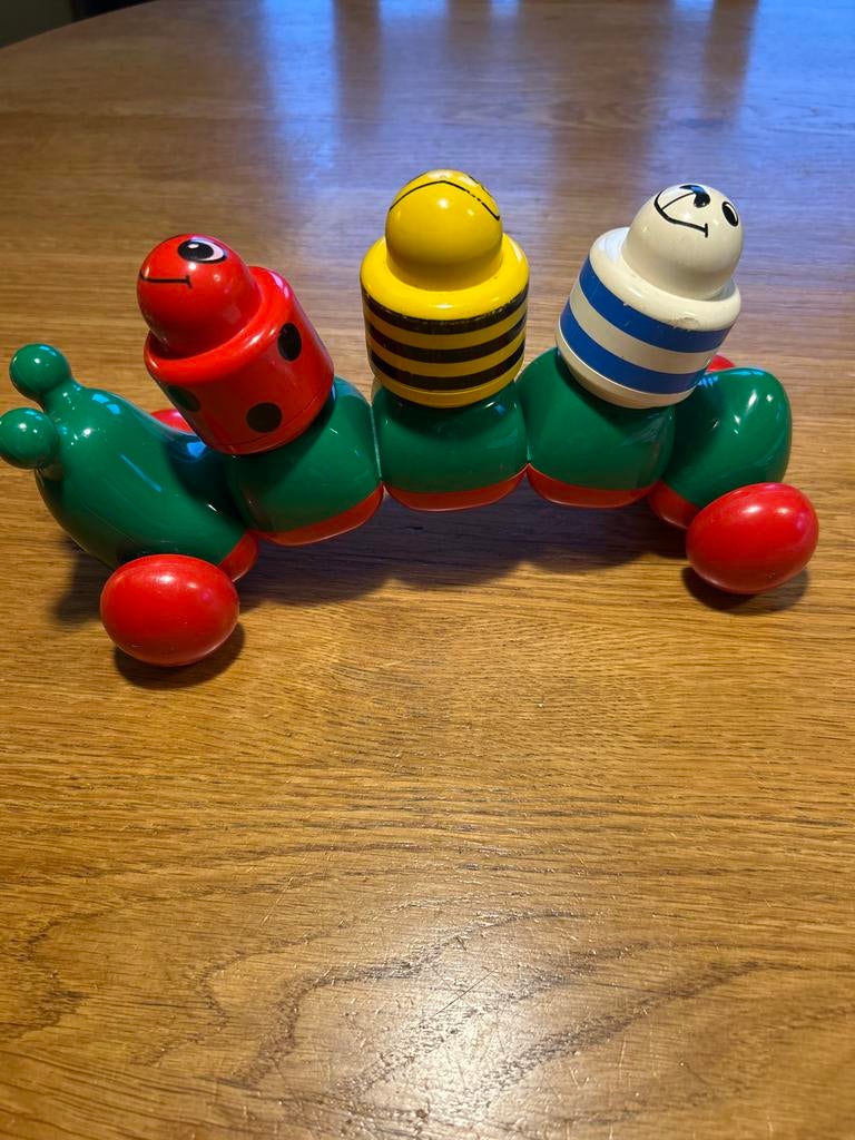 Duplo Groene Rups met Dieren Koppen, Ophalen of Verzenden, Gebruikt, Duplo