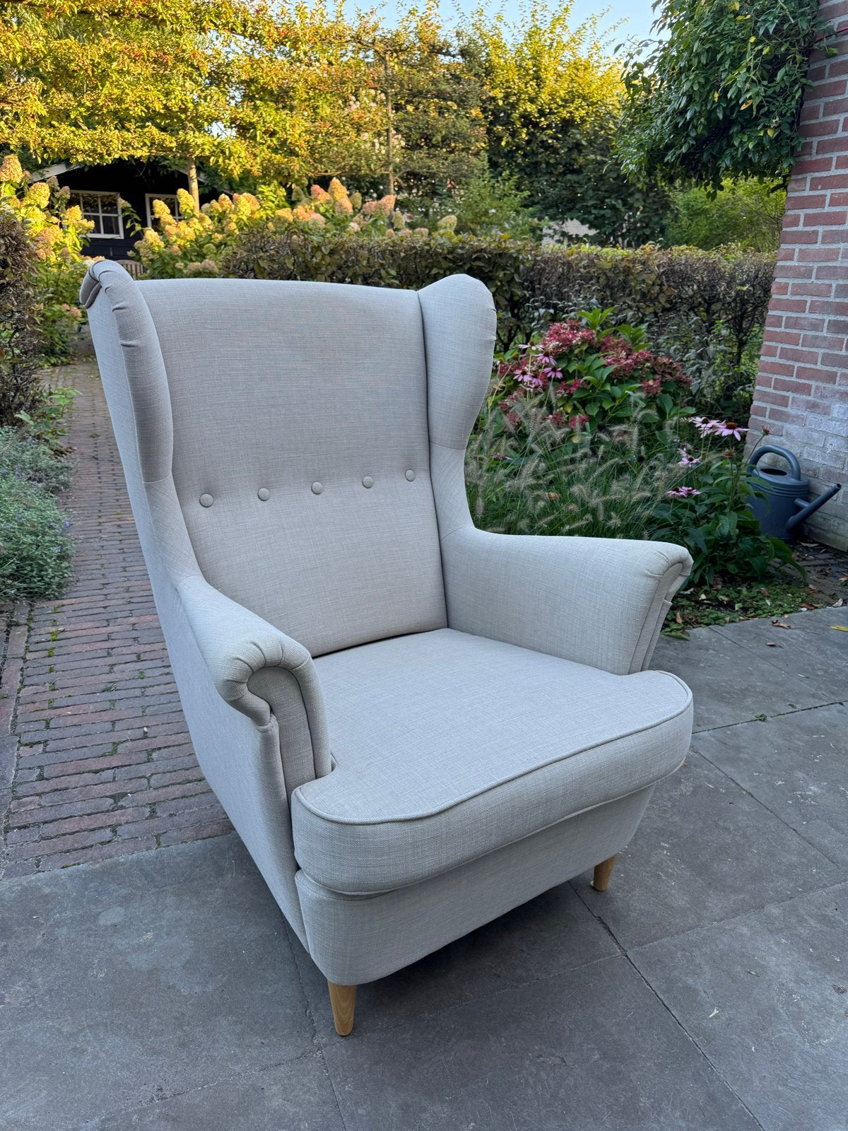 Ikea Strandmon stoel, Huis en Inrichting, Ophalen of Verzenden, Zo goed als nieuw, Stof, 75 tot 100 cm