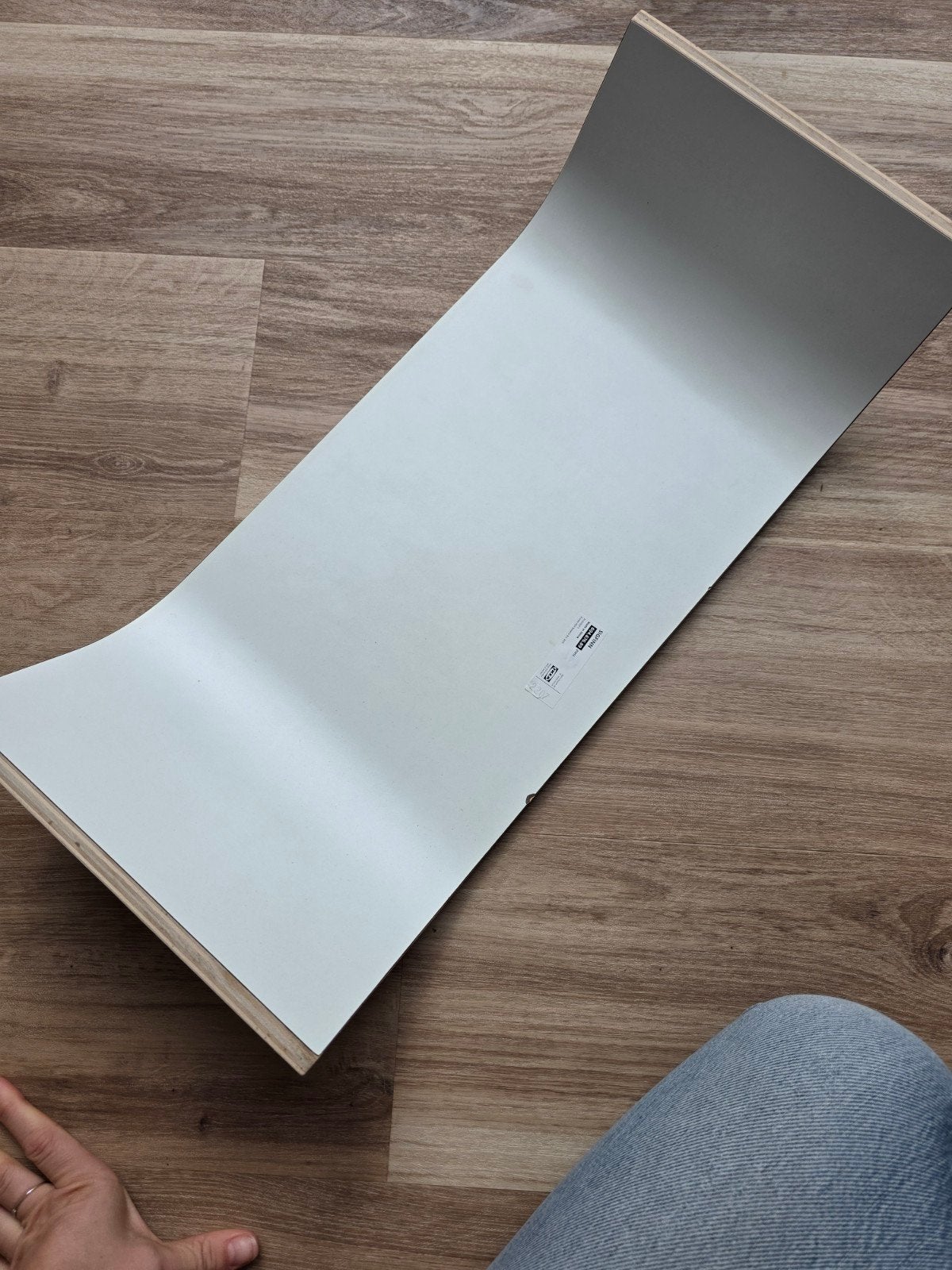 IKEA monitorstandaard wit, Ophalen, Hout, Gebruikt, Modern