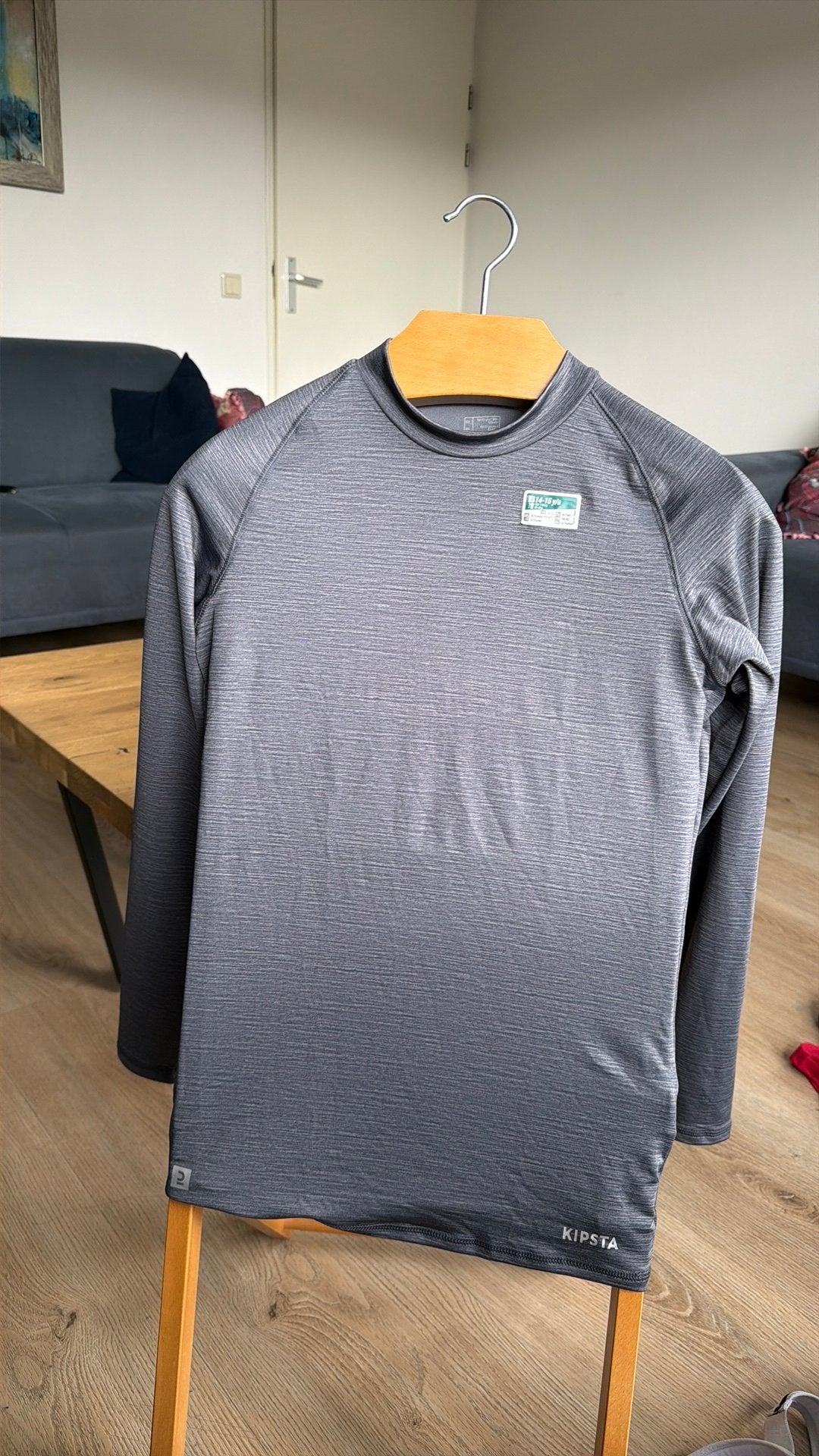 Sport ondershirt ca maat 164 (14-15jr) Nieuw!, Nieuw, Ophalen of Verzenden, Voetbal, Grijs