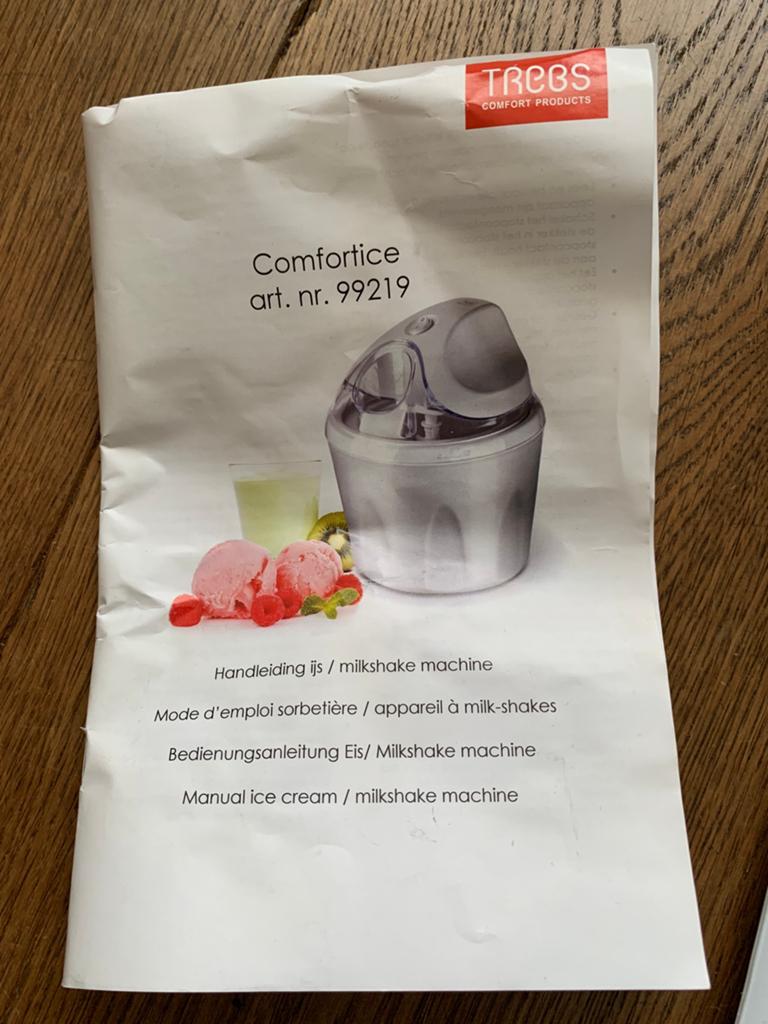Trebs ijs en milkshake machine, Ophalen of Verzenden, Zo goed als nieuw