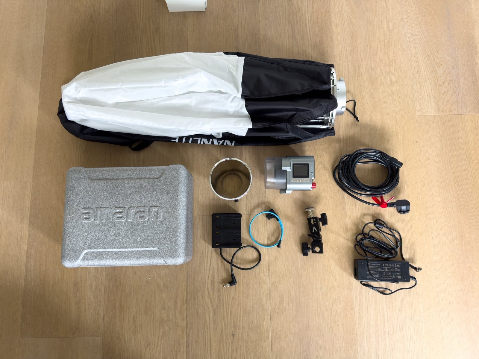 Amaran 60x S lamp + Nanlite lantern softbox, Ophalen, Lamp of Flitsset