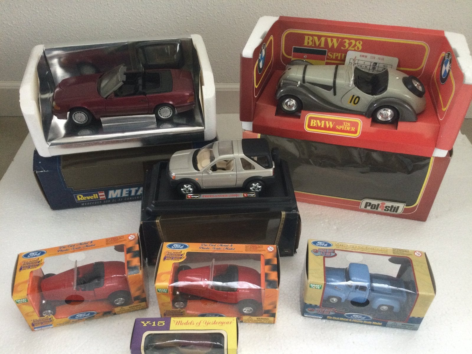 Mercedes bmw ford polistil revell matchbox miniaturen, Ophalen of Verzenden, Zo goed als nieuw