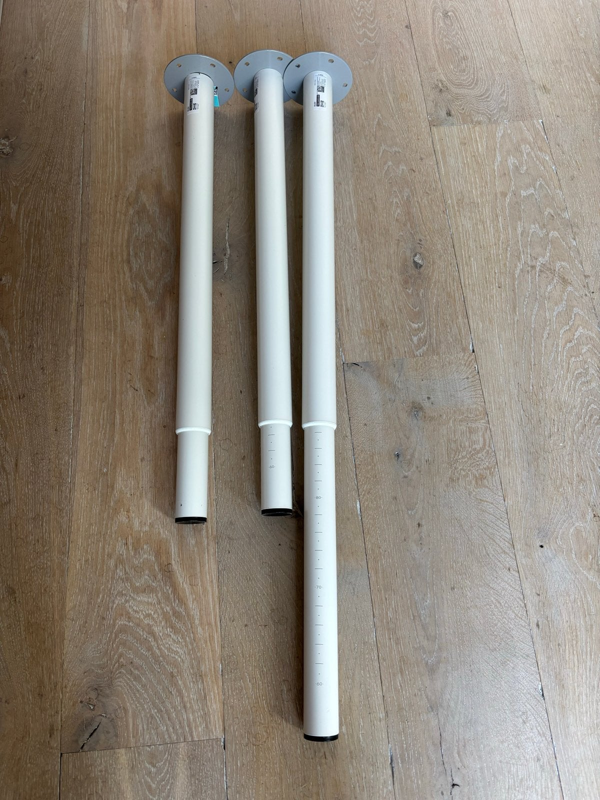 3x IKEA Olov Verstelbare Tafelpoot 60-90 cm, Ophalen, Tafelpoot, 50 tot 100 cm, Zo goed als nieuw