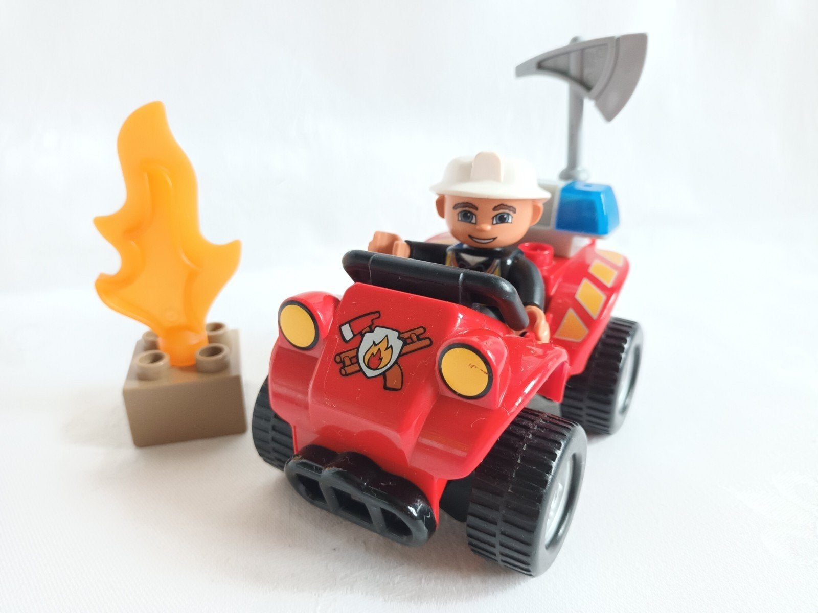 Duplo set 5603 Fire Chief Brandweercommandant quad, Ophalen of Verzenden, Zo goed als nieuw, Duplo, Complete set