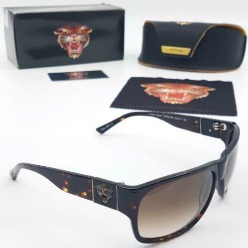 Zonnebril Ed Hardy Tiger Head Tortoise 62-14-135, Overige merken, Zonnebril, Overige kleuren, Nieuw