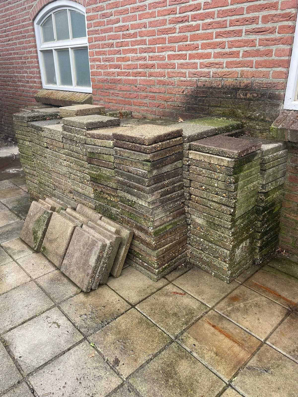 Stoeptegels 30x30 gratis, Tuin en Terras, Ophalen, Gebruikt, Beton, Overige typen