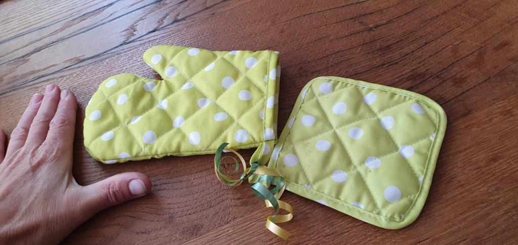 Kinder keuken speelgoed 2 x ovenwant met stippen, Kinderen en Baby's, Ophalen of Verzenden, Nieuw, Overige materialen, Speelkeuken-accessoire