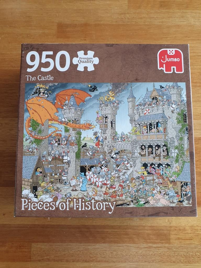Jumbo Premium Collection Puzzel Pieces  History: Het Kasteel, Hobby en Vrije tijd, Denksport en Puzzels, Ophalen of Verzenden