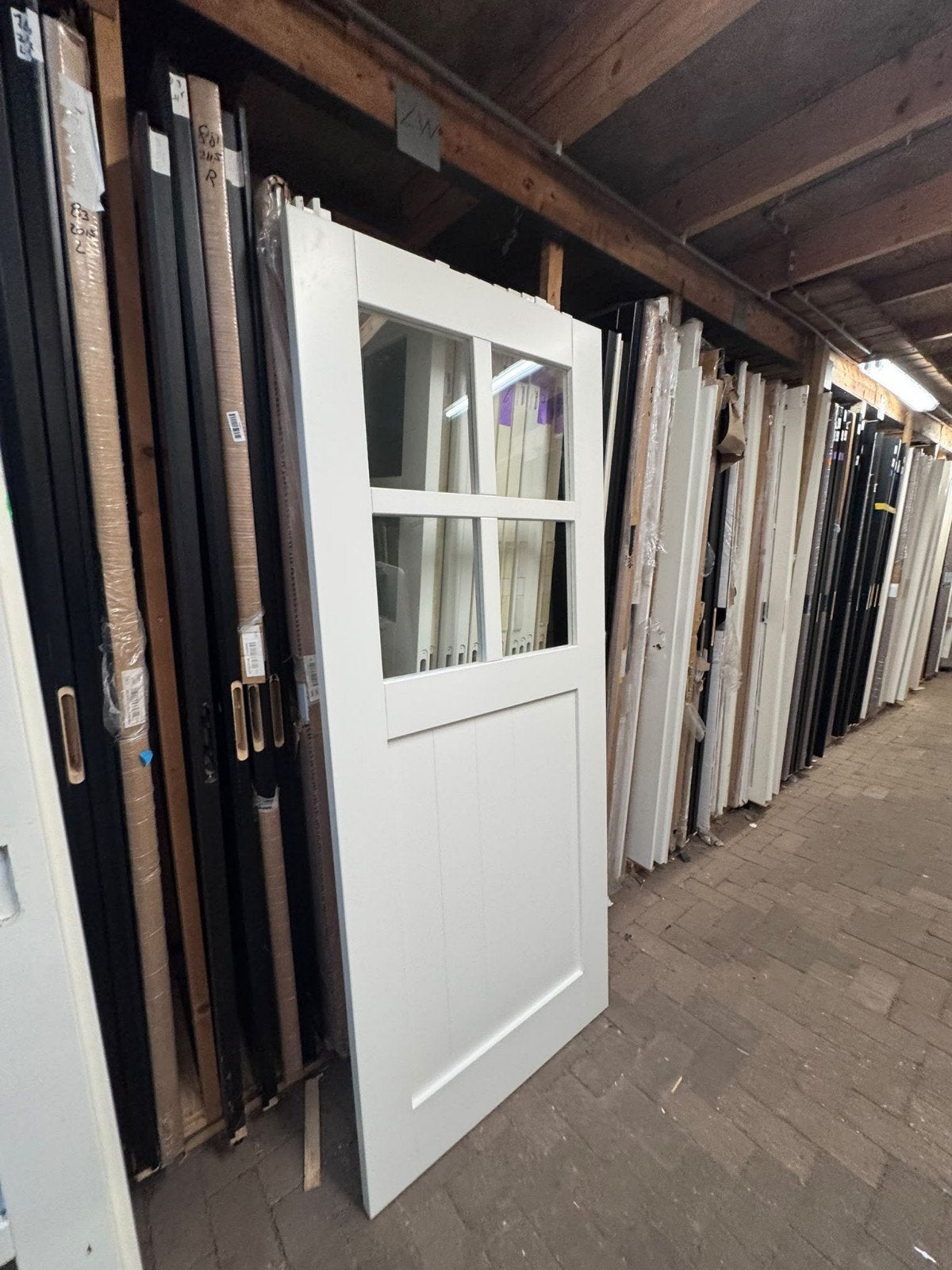 83x201,5cm binnendeur stomp paneel incl glas ZW12, Doe-het-zelf en Verbouw, Ophalen, ., Binnendeur, Nieuw