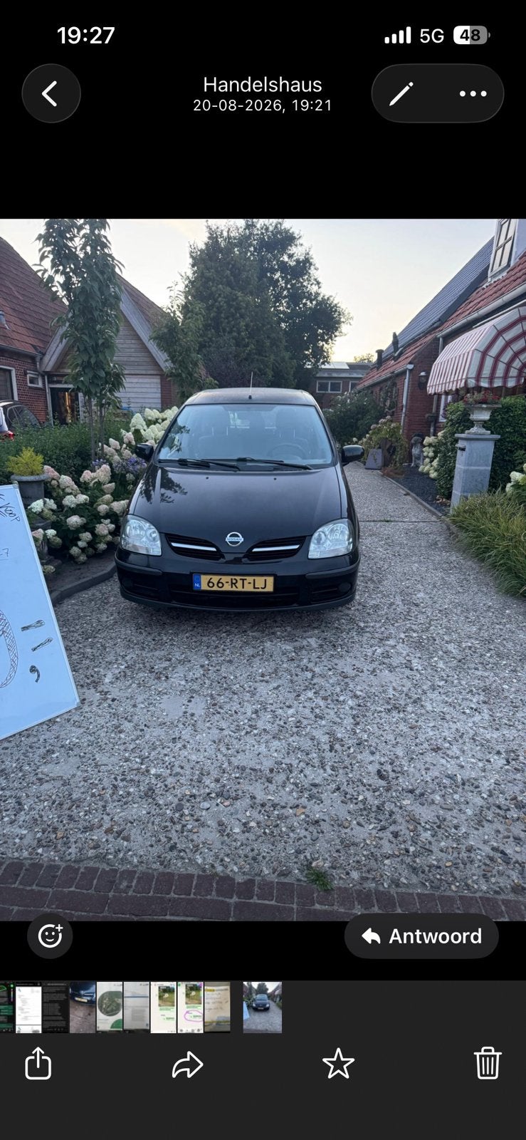Nissan Almera Tino 1.8 2005 Zwart, Auto's, Nissan, 4 cilinders, Almera Tino, Zwart, Origineel Nederlands
