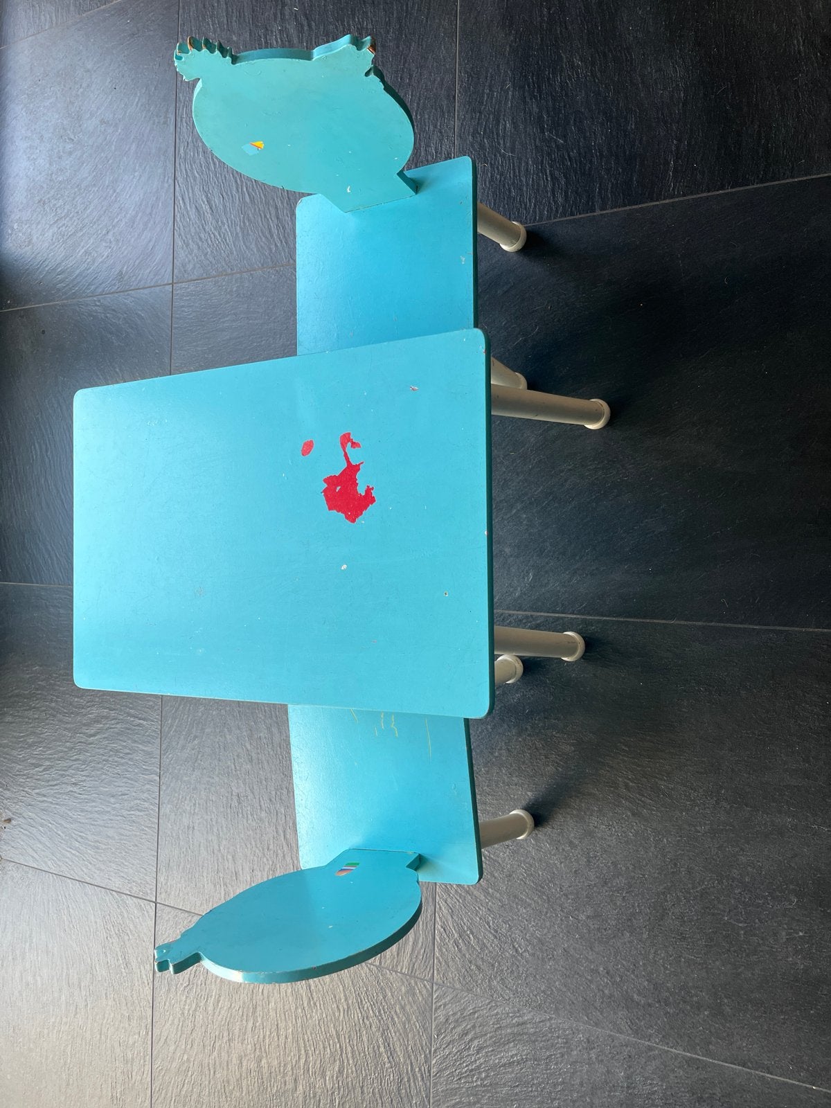 Kinder tafel en stoeltjes - Verfbeurtje nodig, Ophalen, Gebruikt, Tafel(s) en Stoel(en)