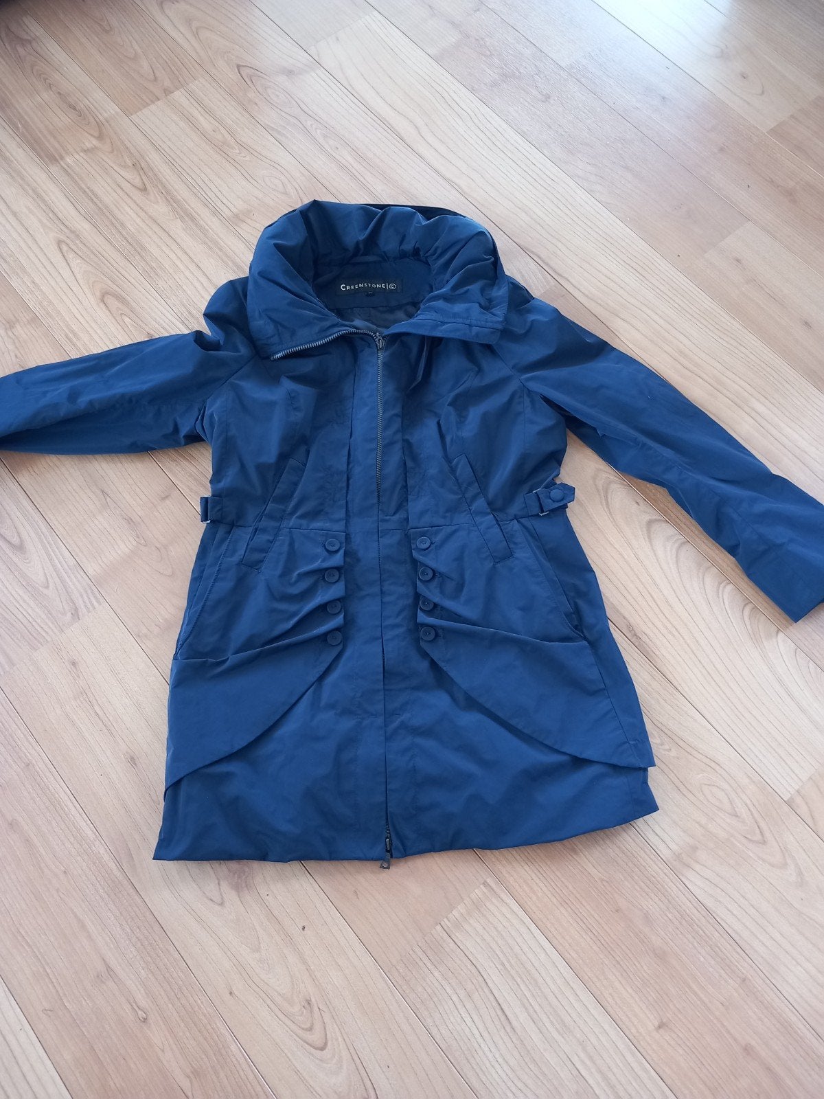 CREENSTONE Donkerblauwe jas ongedragen maat 42, Ophalen of Verzenden, Nieuw, Blauw