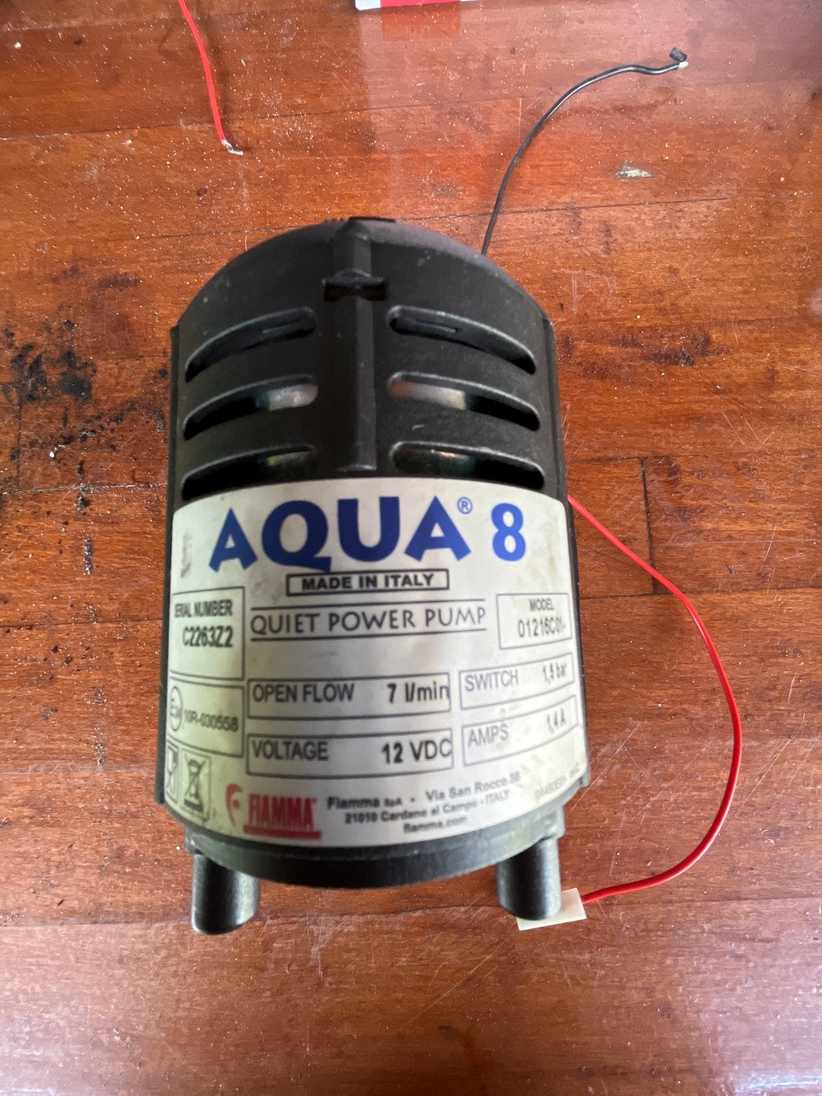 Fiamma Aqua 8 Waterpomp 12V voor Camper, Caravan, Boot, Ophalen of Verzenden, Gebruikt