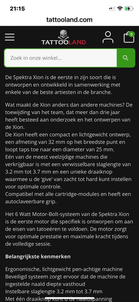 FK IRONS XION TATTOO PEN HIVE KAN SOFT NAAR HARD SLAG3.2 3.7, Ophalen of Verzenden, Zo goed als nieuw, Overige typen