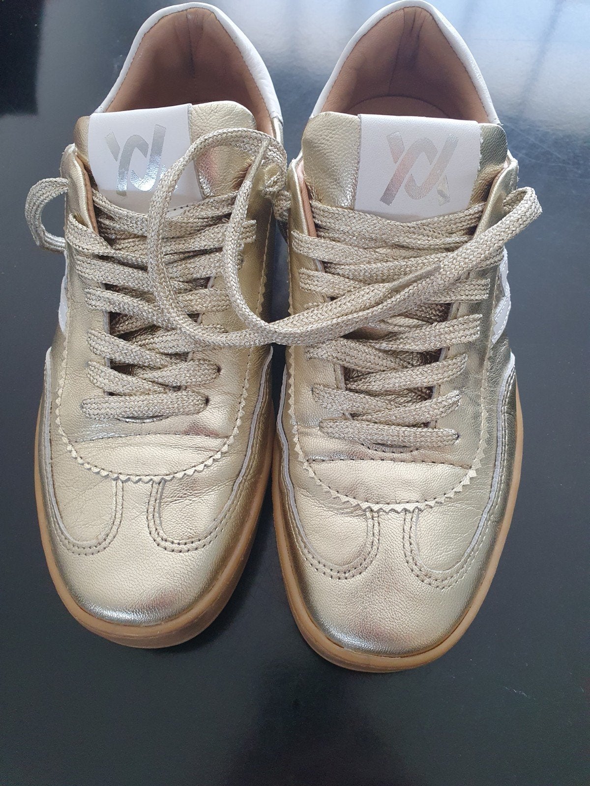 Hush Puppies Gouden Sneakers Maat 39, Ophalen of Verzenden, Zo goed als nieuw, Sneakers of Gympen