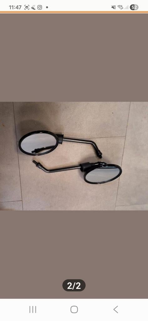 Spiegelset Glans Zwart - Diverse Scooters, Ophalen of Verzenden, Nieuw, Overige typen