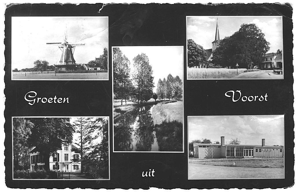 966052 Voorst Gld Gelopen met postzegel, Ophalen of Verzenden, 1960 tot 1980, Gelopen, Gelderland