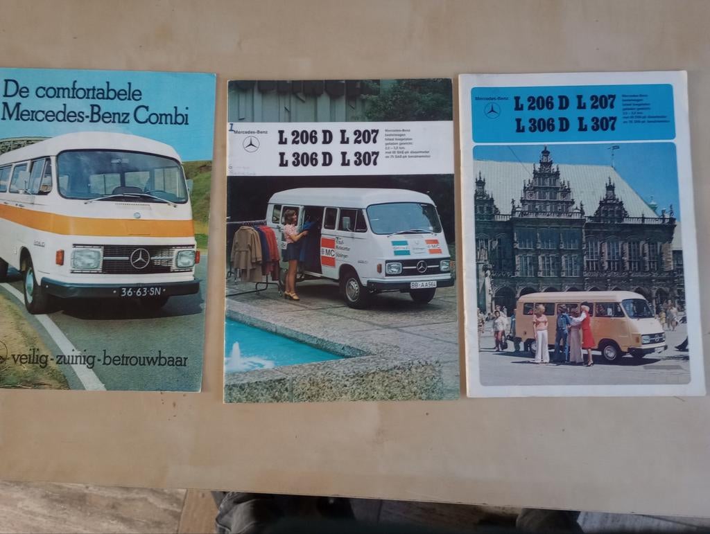 Folders Hanomag Mercedes 206 D, Ophalen, Zo goed als nieuw, Mercedes