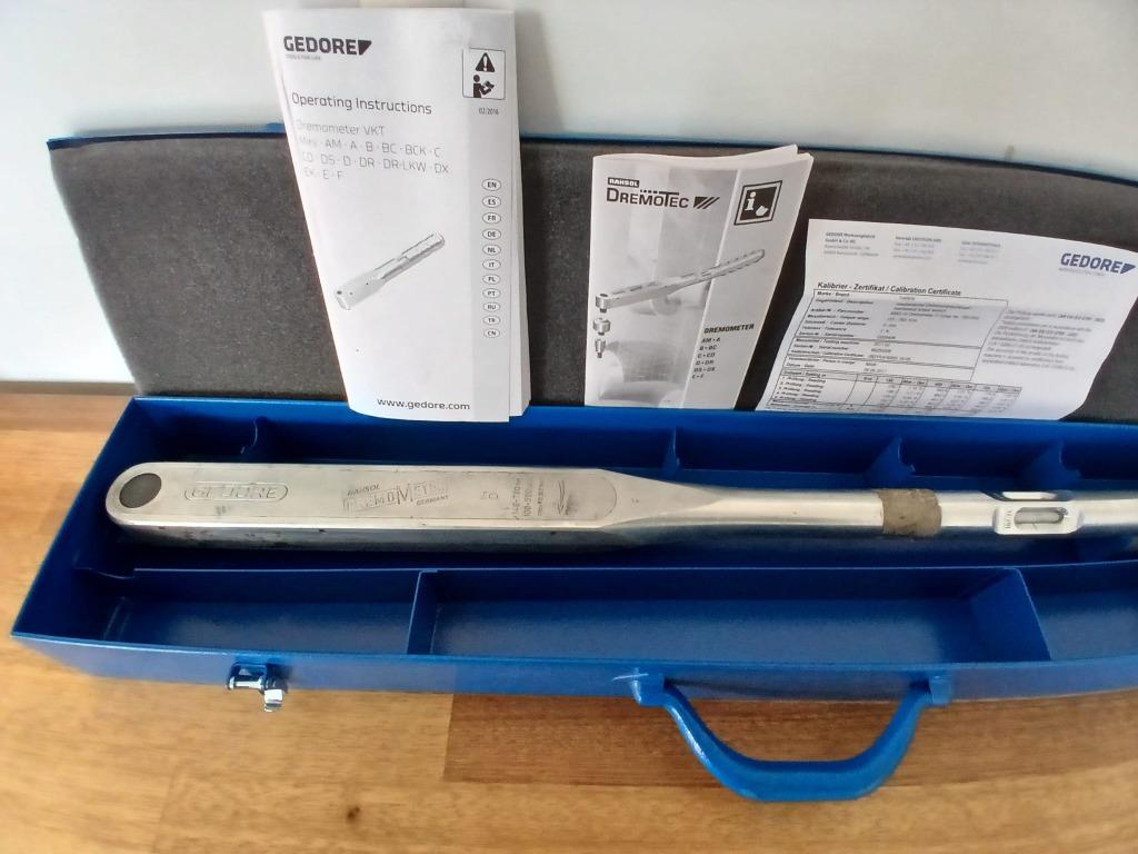 Gedore momentsleutel dremometer type D 140-760nm 3/4", Gebruikt, ., ., Ophalen of Verzenden