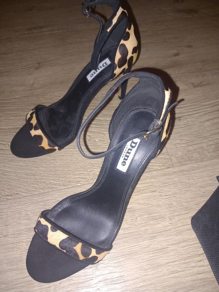 Dune open pumps met panterprint, Ophalen of Verzenden, Nieuw