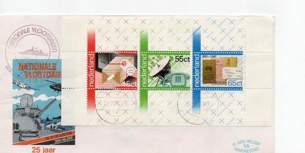 Nederland. Nationale Vlootdagen 1981. met NVPH nr. 1223, Ophalen of Verzenden, Envelop