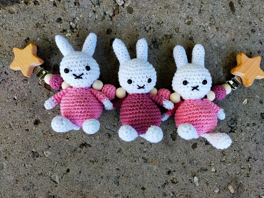 Nijntje wagenspanner - handgemaakt, Kinderen en Baby's, Speelgoed | Babyspeelgoed, Ophalen of Verzenden, Zo goed als nieuw, Overige typen