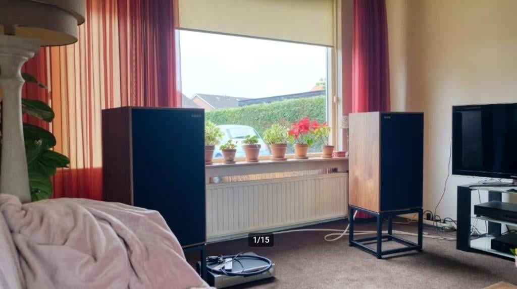 Harbeth M40.2 40th Anniversary, Audio, Tv en Foto, Zo goed als nieuw, 120 watt of meer, Front, Rear of Stereo speakers, Ophalen