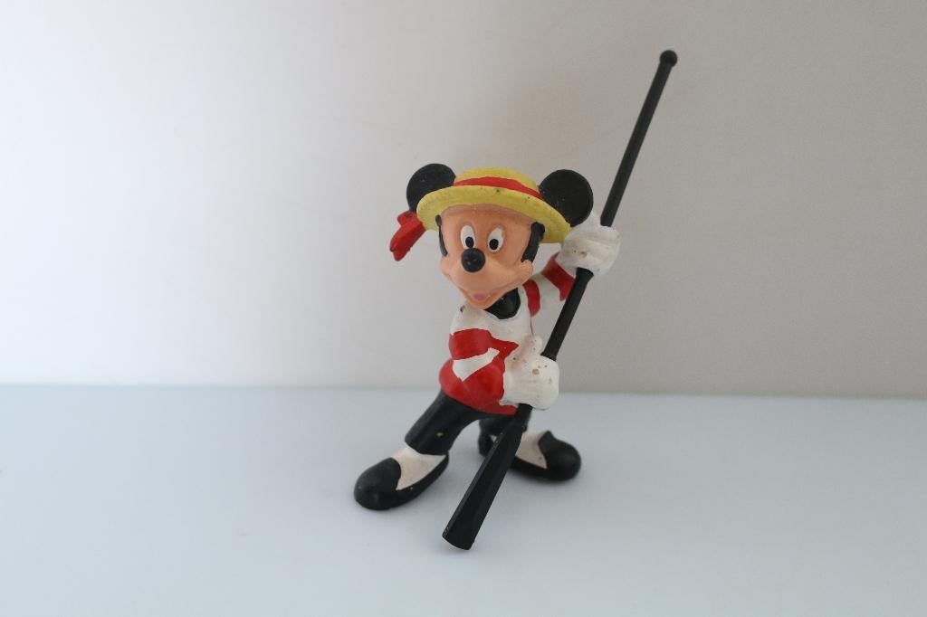 Mickey gondelier Venetië Italiaan Bullyland PVC Kerst, Ophalen of Verzenden, Mickey Mouse, Zo goed als nieuw, Beeldje of Figuurtje