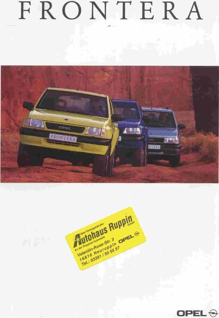 Opel Frontera (1996), Ophalen of Verzenden, Nieuw, Opel