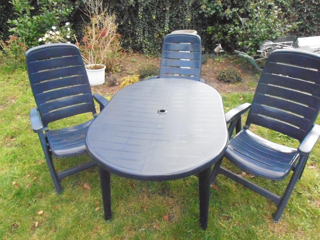 diverse tuinsets, Tuin en Terras, Tuinsets en Loungesets, Tuinset, Kunststof, 4 zitplaatsen, Eettafel, Stoel, Ophalen
