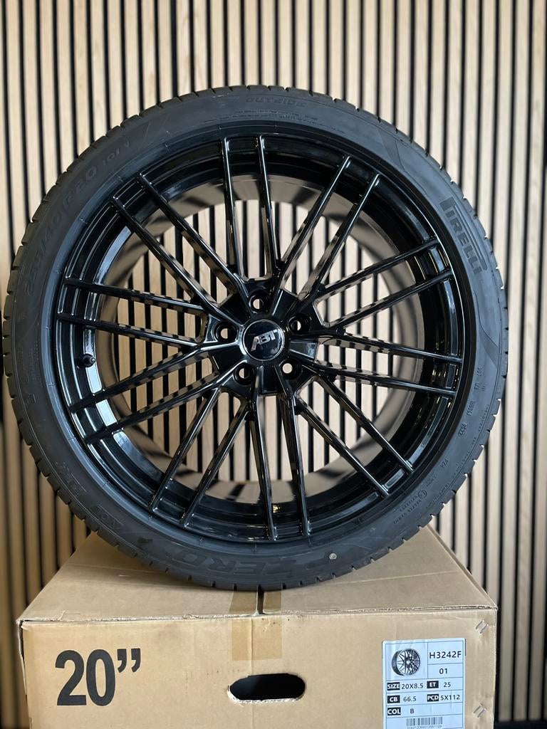 20 inch Audi ABT velgen 5x112 Q3 A6 C8 SQ3 + Pirelli AO, 255 mm, Banden en Velgen, Nieuw, Ophalen of Verzenden