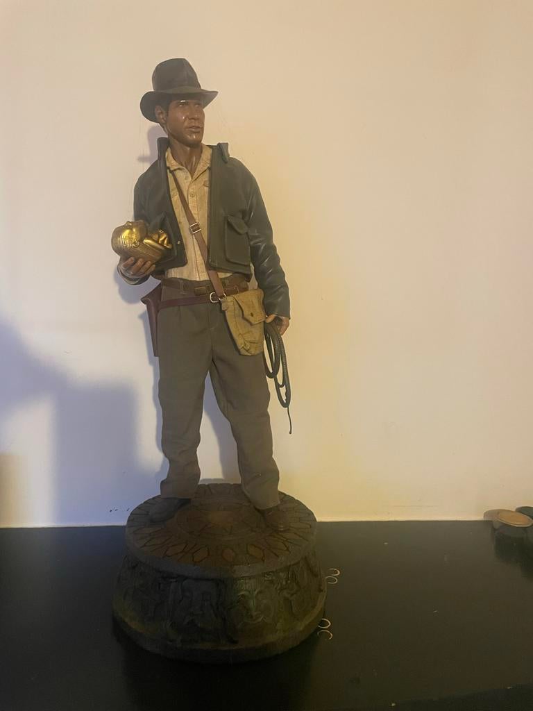 Indiana Jones Premium Format Figuur orginele doos zit er bij, Verzamelen, Ophalen of Verzenden, Zo goed als nieuw, Mens