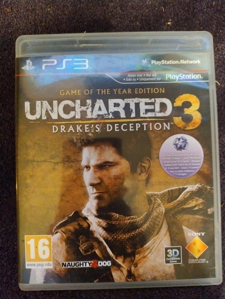 Uncharted 3: Drake's Deception - PS3 Game, Spelcomputers en Games, Avontuur en Actie, Gebruikt, 1 speler, Ophalen of Verzenden