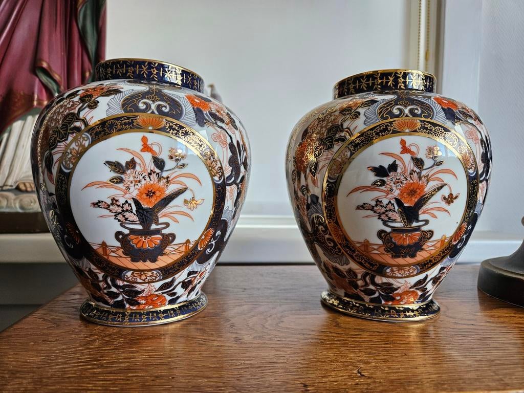 Imari porseleinen tempelpot/dekselvaas, Ophalen of Verzenden