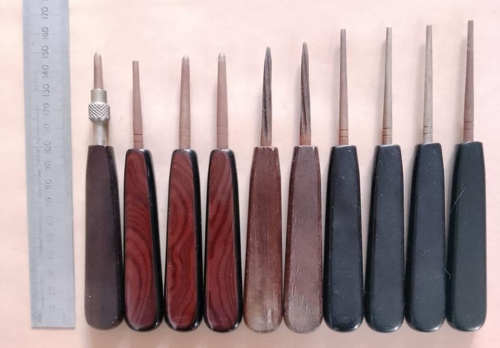 Pisoni Doornen Vormstaven Mandrels - Edelsmeden Gereedschap, Ophalen of Verzenden, Gebruikt