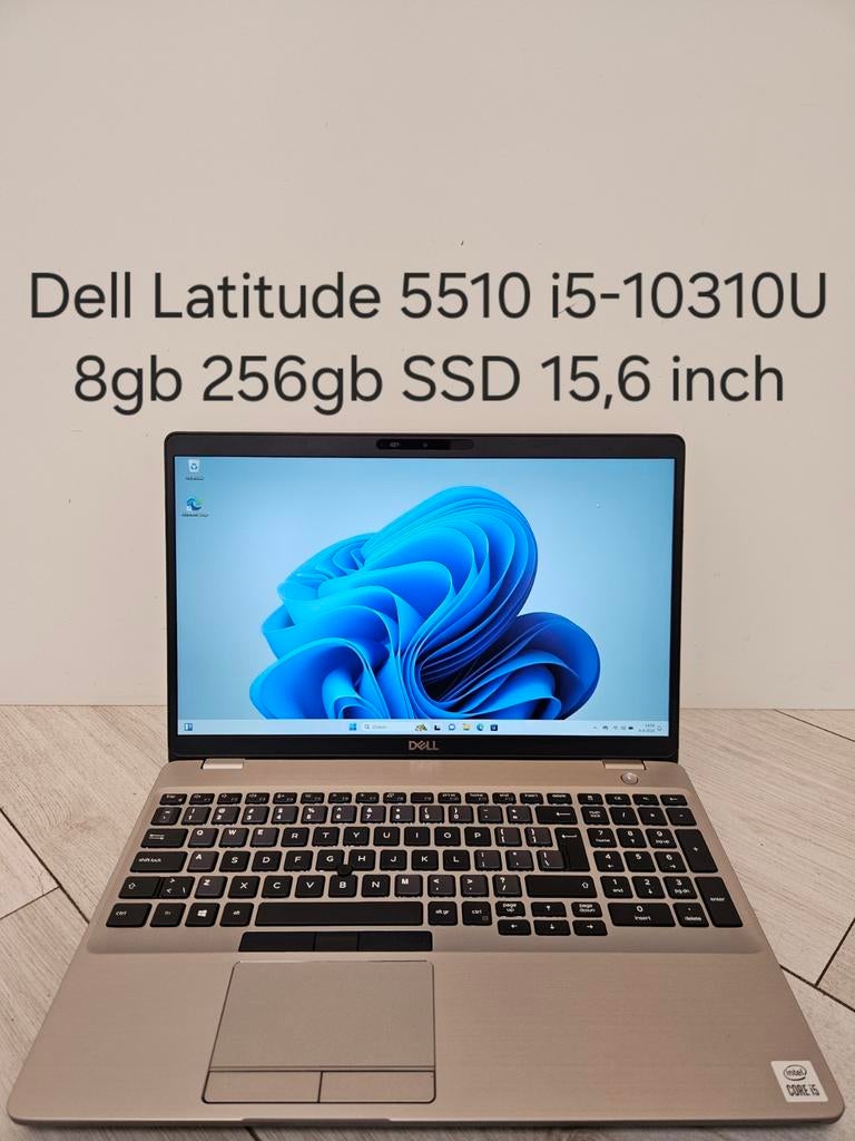 Zeer netjes: Dell Latitude 5510 i5-10310U 8gb 256gb SSD, 256 GB, Met videokaart, 8 GB, Ophalen of Verzenden