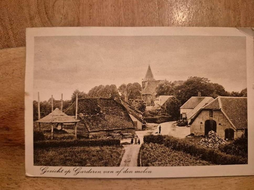 Oude Ansichtkaart Garderen - 1940, Verzamelen, Ansichtkaarten | Nederland, Ophalen of Verzenden, 1920 tot 1940, Gelopen, Gelderland
