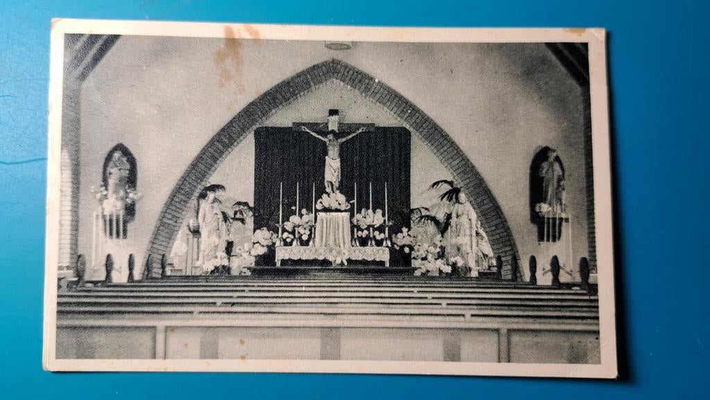 Rijs RK vacantieoord Mooi Gaasterland Kapel 1953, Ophalen of Verzenden, 1940 tot 1960, Gelopen, Friesland