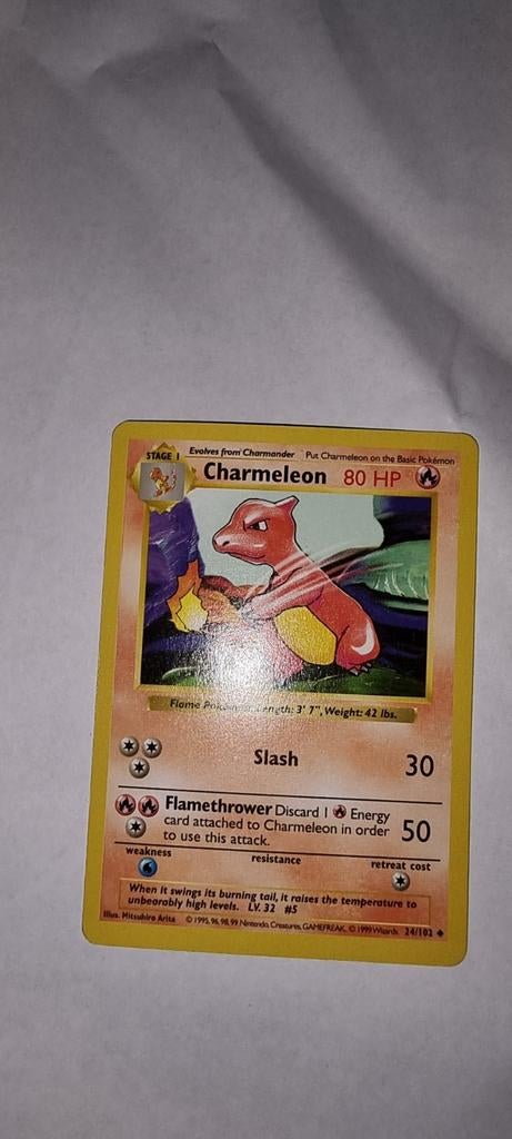 Pokemon Shadowless Charmeleon (EN), Ophalen of Verzenden, Zo goed als nieuw