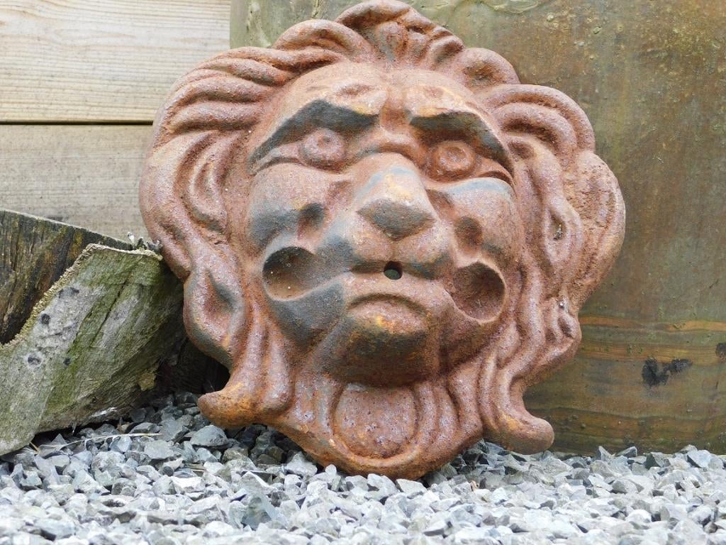 Waterspuwer, gietijzer - "leeuw XL", Tuin en Terras, Waterpartijen en Fonteinen, Ophalen of Verzenden, Gietijzer, Fontein