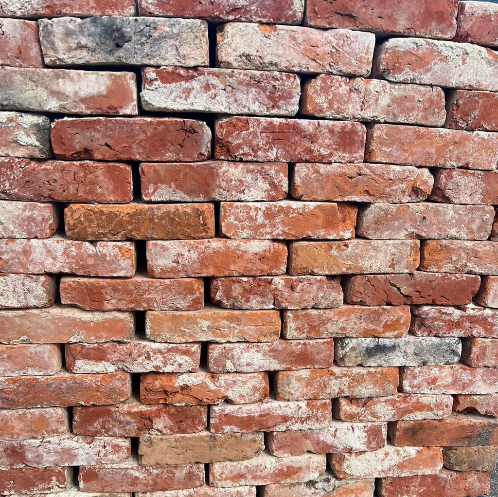 Antieke rode oude metsel bakstenen 21.5x5.5 350M2 uniek!, Ophalen of Verzenden, Gebruikt, Bakstenen