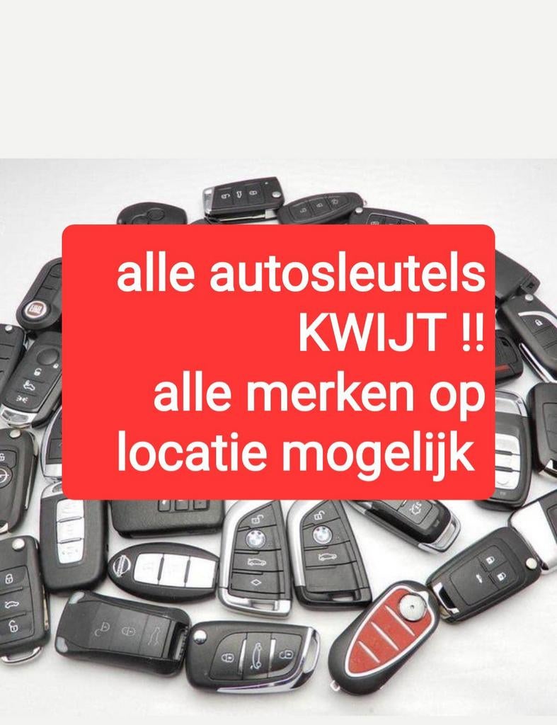 Autosleutel kwijt alle merken locatie vw opel mercedes enz, Mobiele service, Overige werkzaamheden