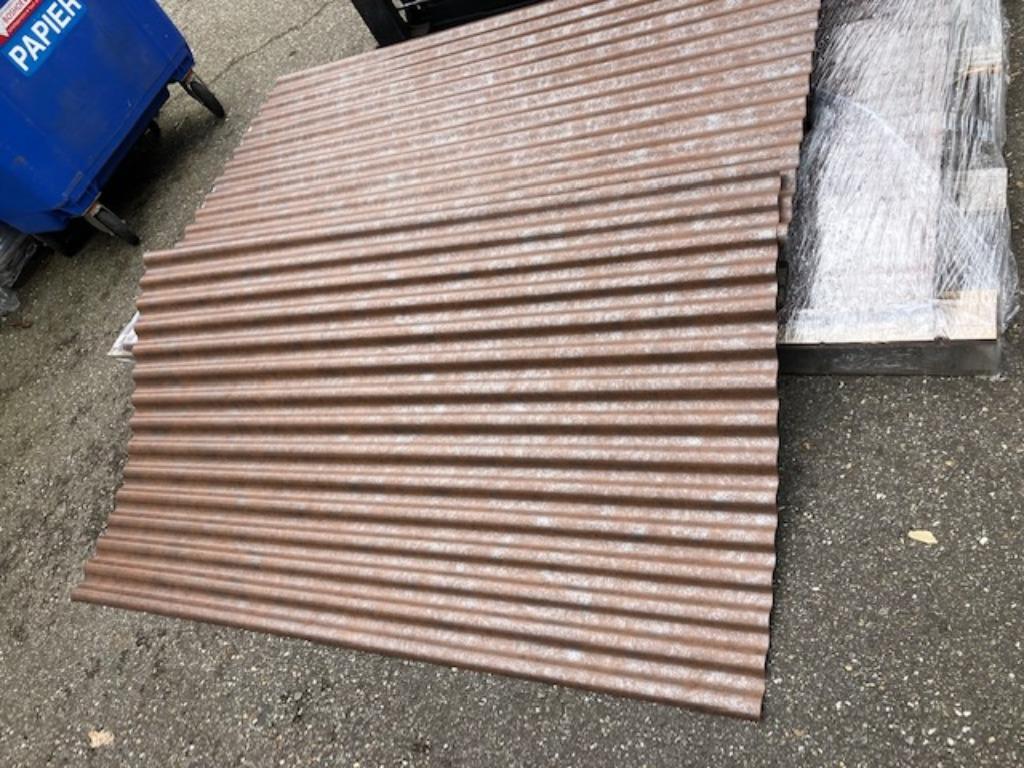 Golfplaten 18/76 Cortenstaal look  voor wand of dak, Ophalen, Nieuw, Overige materialen, Minder dan 20 mm